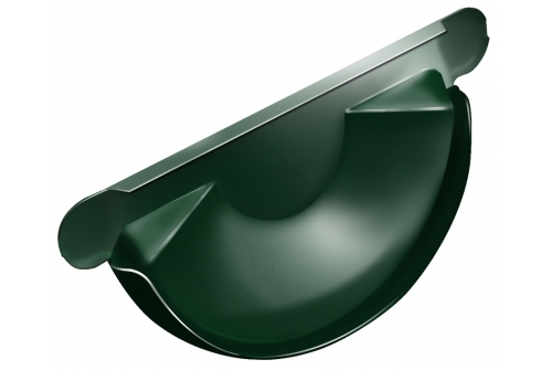Заглушка торцевая универсальная 125 мм GrandLine RAL 6005 зеленый мох