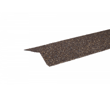 Планка карнизная с гранулятом,  медный, шт. (75*50*5 мм), Длина 1,25 м.