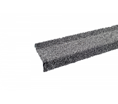 Планка примыкания с гранулятом,стальной, шт. (20*45*15*10 мм), Длина 1,25 м.