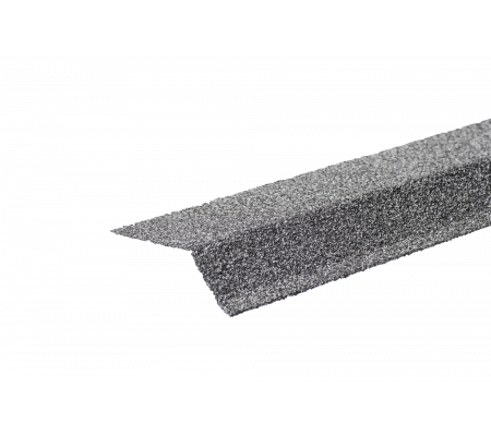 Планка карнизная с гранулятом, стальной, шт. (75*50*5 мм), Длина 1,25 м.
