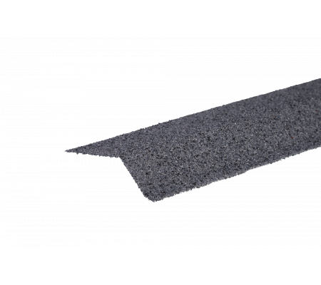 Планка карнизная с гранулятом, графитовый, шт. (75*50*5 мм), Длина 1,25 м.