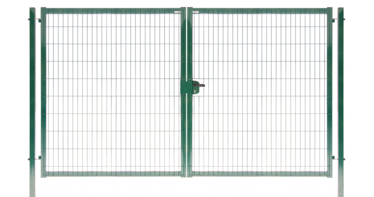 Ограждения GL Ворота Medium New Lock (2,03х4,0) RAL6005 зеленый мох